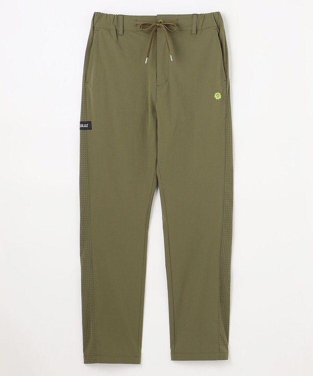 PW CIRCULUS 【MEN】サイドパンチング テーパードパンツ ゴルフ カーキ系