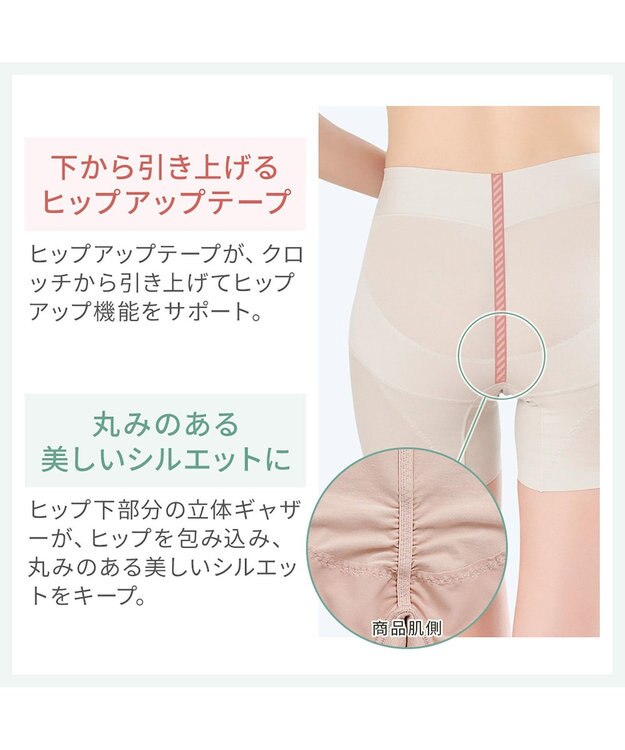 BRADELIS New York 【カヤビューティーラボ】ヒップUP!二分丈ショーツ24 補正 パールグレージュ