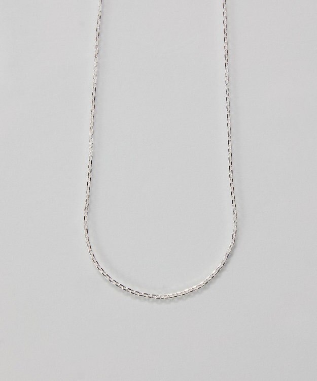 Phoebe 【SV925】シルキーシャインオーバルチェーンネックレス シルバー