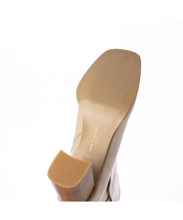 MODE ET JACOMO <MODE ET JACOMO>サイドバックルショートブーツ アイボリー