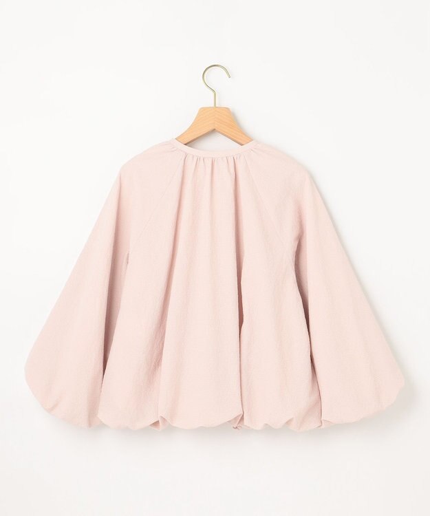 組曲 【洗える】サッカーストレッチ ブルゾン ローズ系