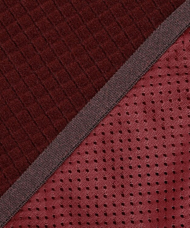 JOSEPH ABBOUD MOUNTAIN 【UNISEX】ポーラテックブロックフリース ベスト ワイン系