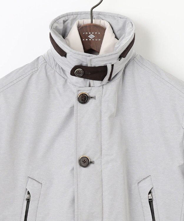 JOSEPH ABBOUD 【3WAY/撥水/INフード/ダウンライナー付】 3WAY高機能ダウンコートインターレースメモリーダウン ライトグレー系