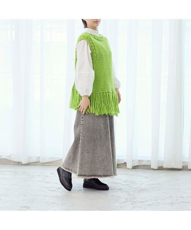 MODE ET JACOMO <MODE ET JACOMO>厚底フロントジッパーブーツ ブラック