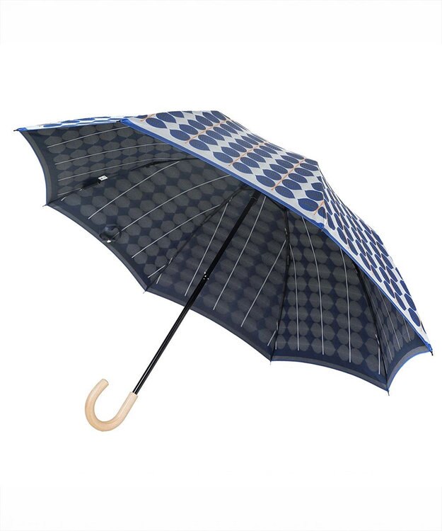 槇田商店 <新柄登場>Stig Lindberg BERSA ブルー 折りたたみ傘 ブルー