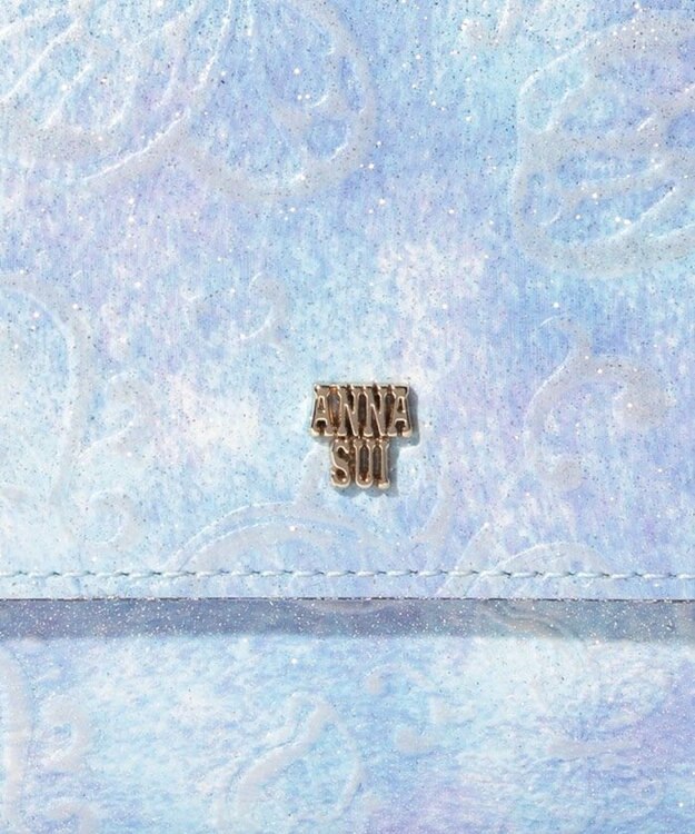 ANNA SUI パピヨン 口金長財布 ライトブルー