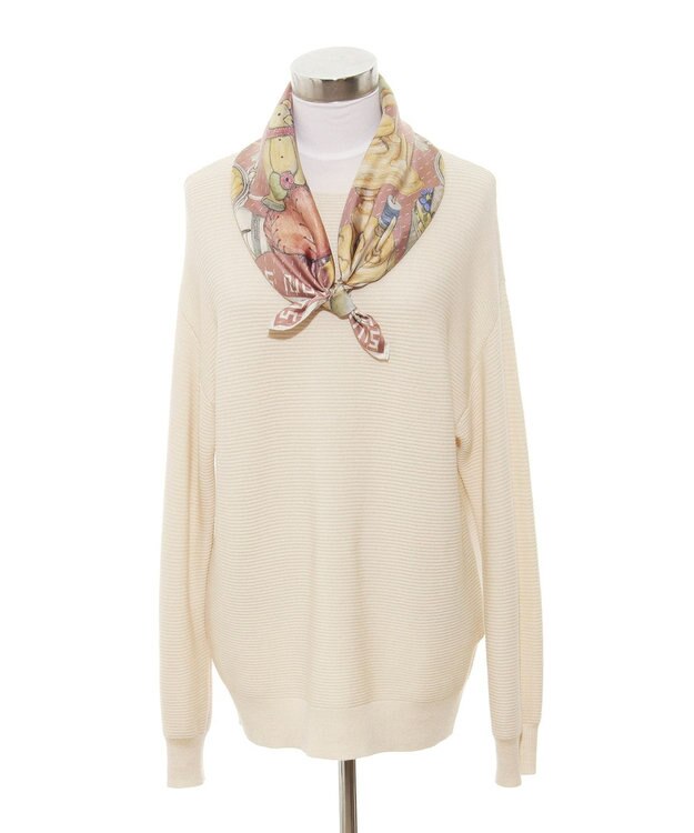 MOONBAT SWASH LONDON 大判シルクツイルスカーフ Trifle 68×68cm 日本製 ピンク