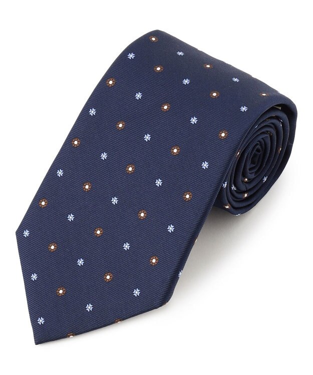 J.PRESS MEN 【VINTAGE JACQUARD COLLECTION】小紋柄 ネクタイ ネイビー系7