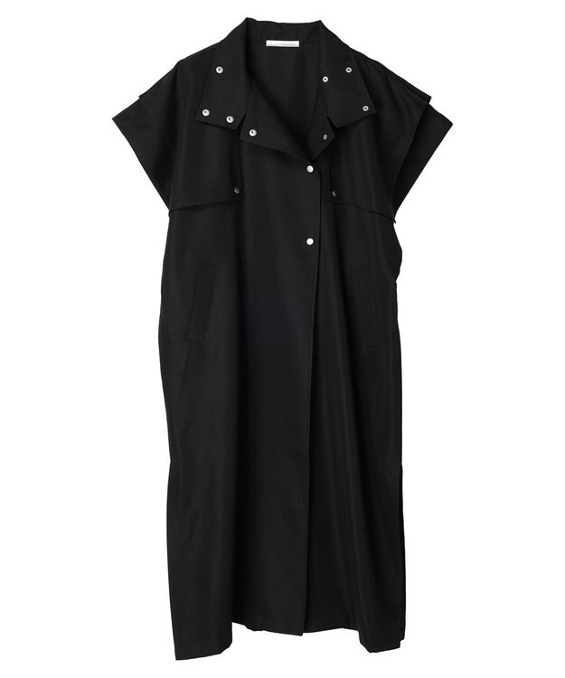 Green Parks ・ＥＬＥＮＣＡＲＥ　ＤＵＥ　トレンチロングベスト Black