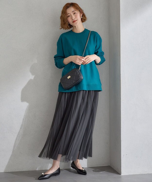 23区 パールモチーフ付 パンプス ブラック系