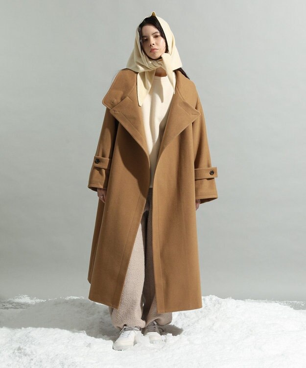 CRAFT STANDARD BOUTIQUE メルトンロングコート Camel