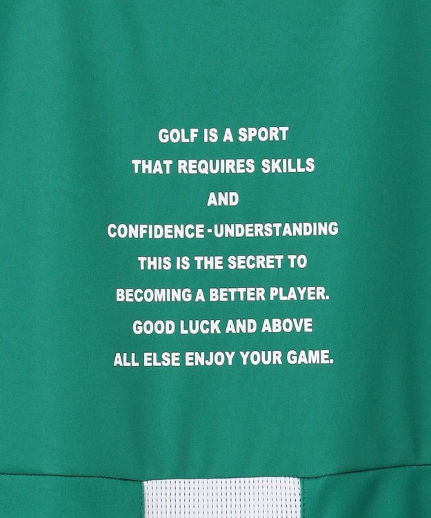 PW CIRCULUS 【吸水速乾 / UV遮蔽率96.3% UVカット / ストレッチ】【WOMEN】メッシュコンビモックネックT ゴルフウェア レディース グリーン系