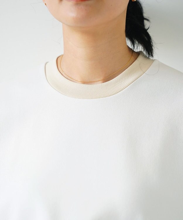 WHITE MAILS 【UNISEX】PAPER DOUBLE JERSEY OVERSIZED T-シャツ オフホワイト