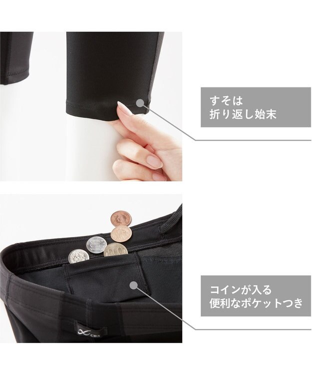 CW-X 【WOMEN】下半身フルサポート ジェネレーターモデル  カラダへの負荷が強いスポーツに HZY339 /ワコール ブラック