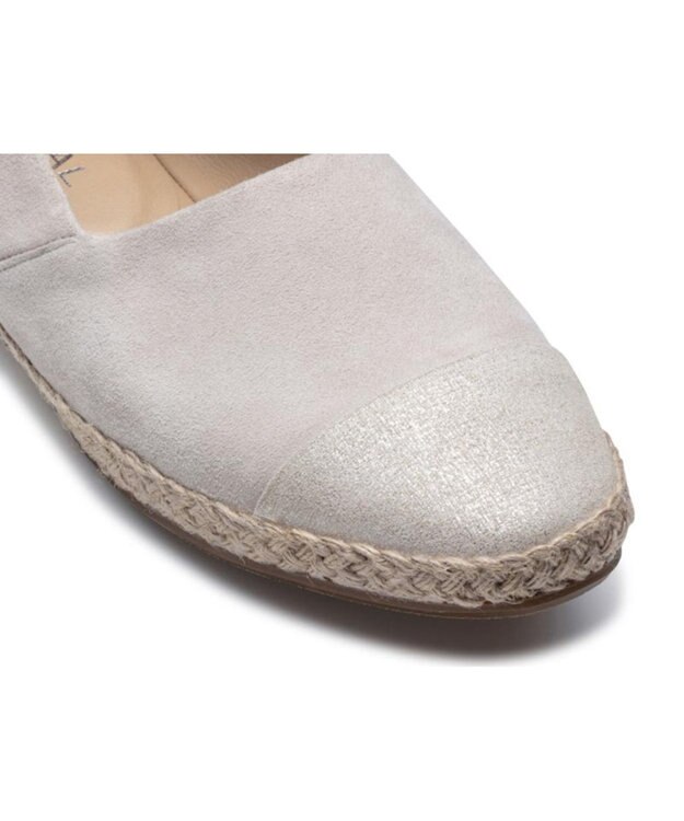 REGAL FOOT COMMUNITY 【リーガルレディース】F88R エスパドリーユ調スリッポン フラットシューズ ベージュ