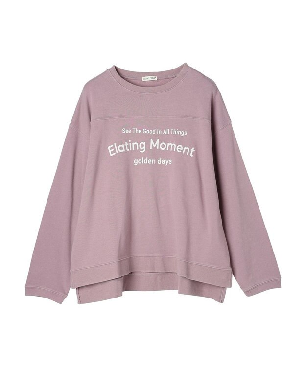 CRAFT STANDARD BOUTIQUE ミニ裏毛パウダー加工ＰＴ　Ｐ／Ｏ　Ｌ／Ｓ Lavender