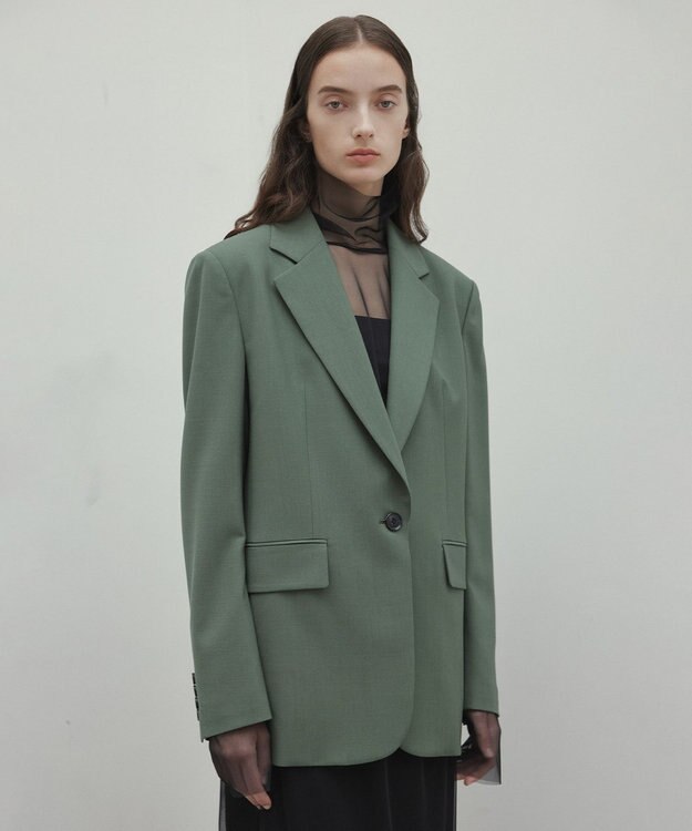 BEIGE， 【Oggi 6月号掲載】OREGANO / サマーウールテーラードジャケット Olive