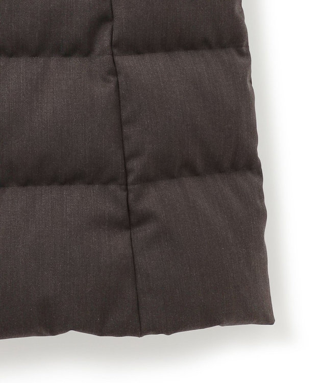 23区 S 【撥水加工】ブライトウール ロングダウンコート ブラウン系