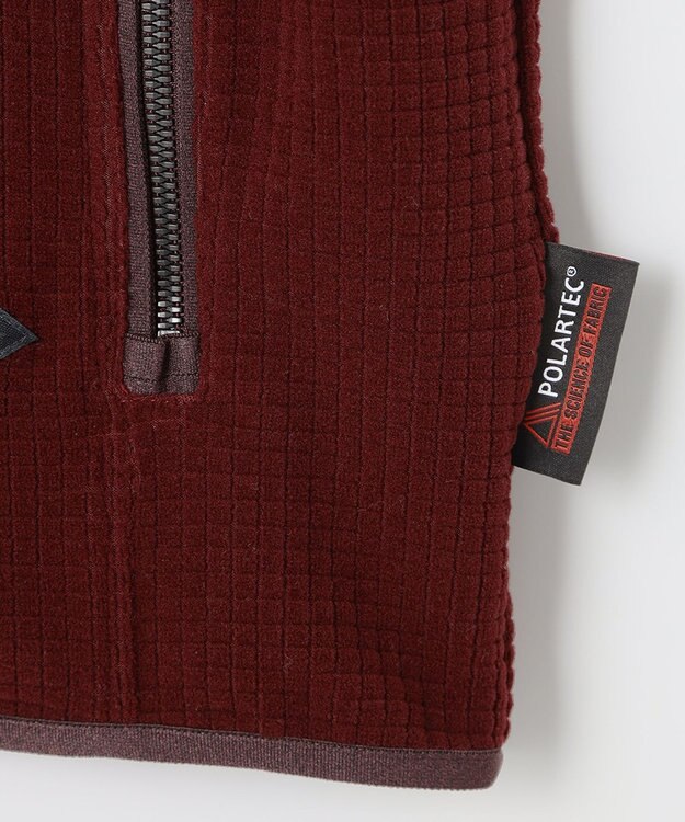 JOSEPH ABBOUD MOUNTAIN 【UNISEX】ポーラテックブロックフリース ベスト ワイン系