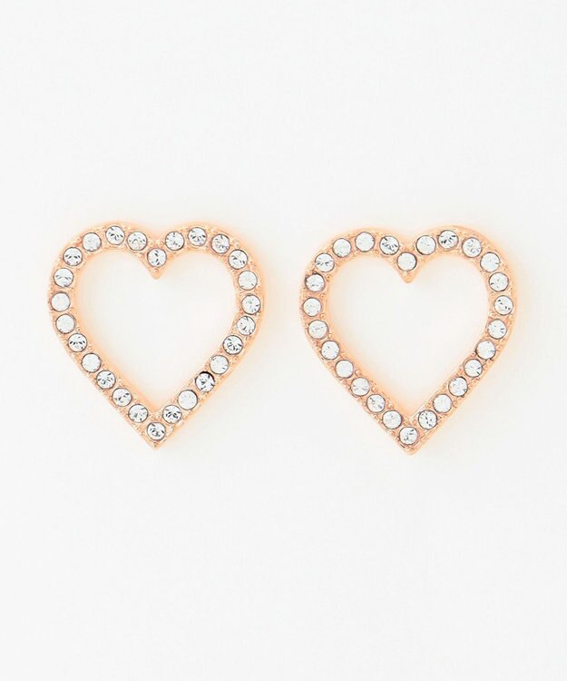 TOCCA WISH IN HEART PIERCED EARRINGS ピアス ローズ系