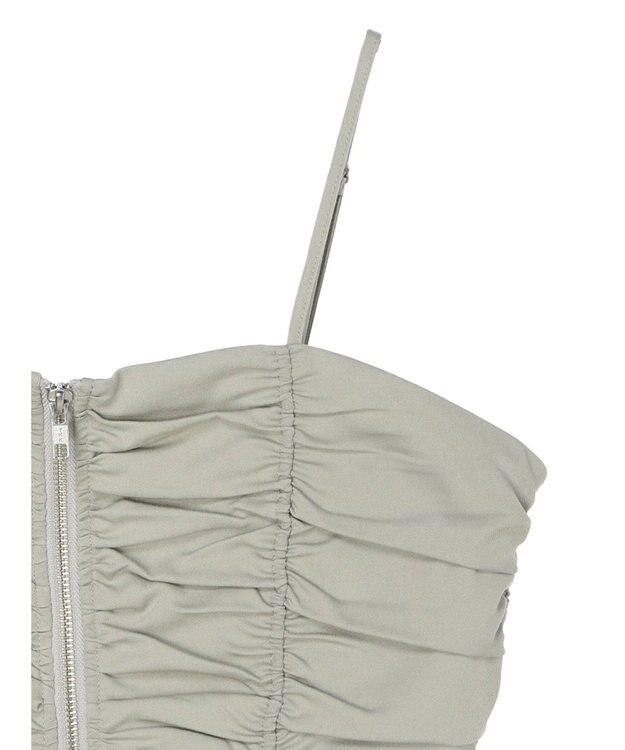 Green Parks ・ＥＬＥＮＣＡＲＥ　ＤＵＥ　シャーリングビスチェ Gray Beige