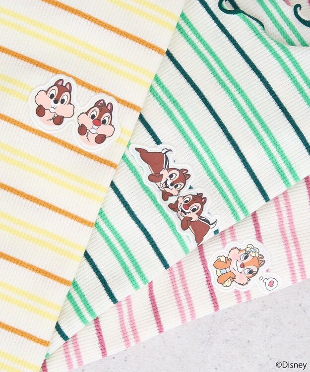 earth music&ecology チップ＆デール／ボーダーメロープルオーバー Orange