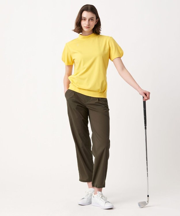 23区GOLF 【23Fondation/WOMEN】【UVケア】モックネックシャツ ライトイエロー系