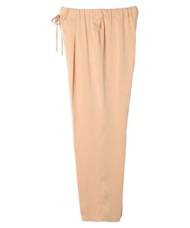Green Parks つやサテンイージーパンツ Salmon Pink