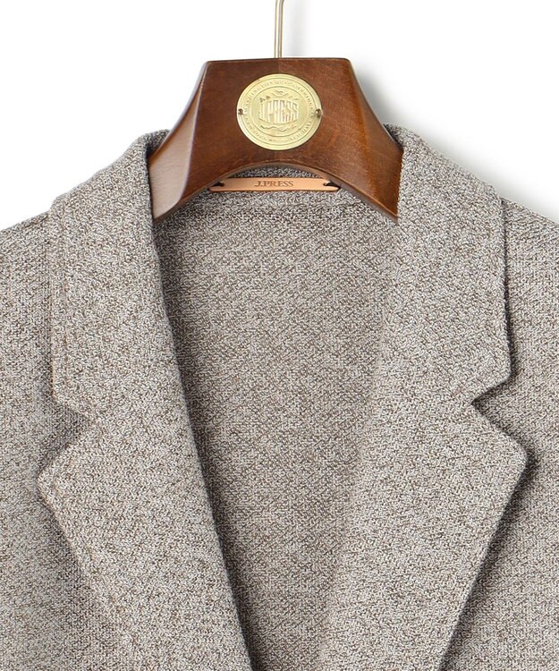 J.PRESS MEN 【KANEMASA JERSEY】ツイステッドスムース カットジャケット ブラウン系