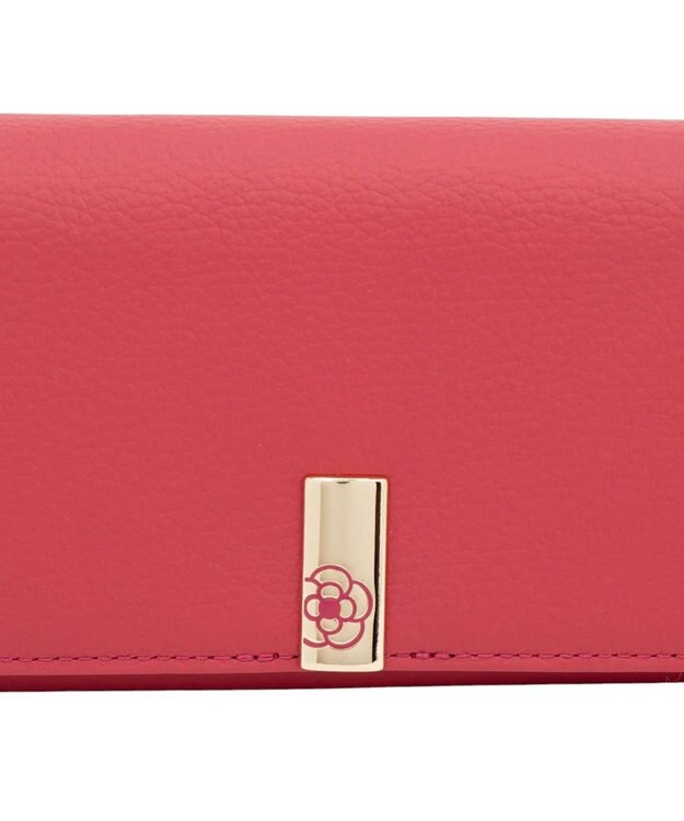 CLATHAS エクセ かぶせ長財布 ピンク