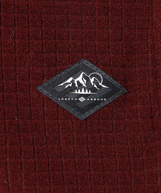 JOSEPH ABBOUD MOUNTAIN 【UNISEX】ポーラテックブロックフリース ベスト ワイン系