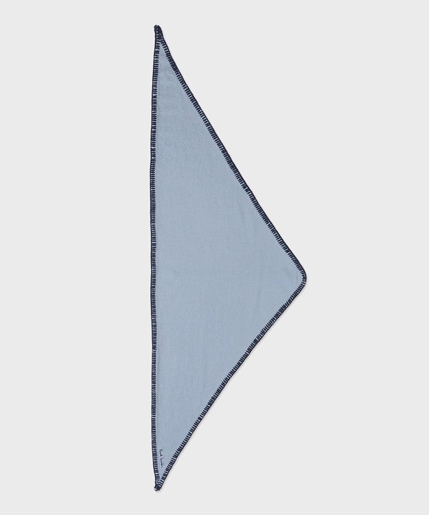 Paul Smith ブランケットステッチ トライアングル スカーフ ブルー