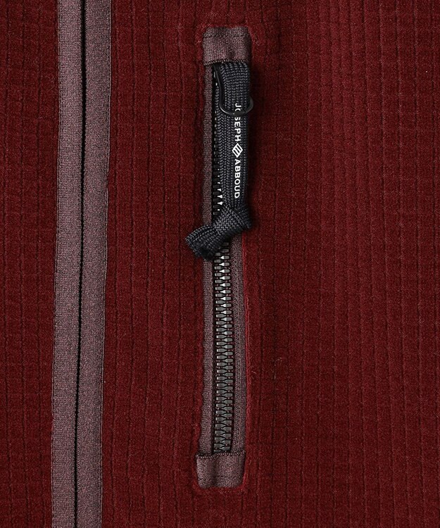 JOSEPH ABBOUD MOUNTAIN 【UNISEX】ポーラテックブロックフリース ベスト ワイン系