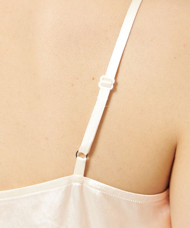 uncrave アセテートヴィンテージサテン キャミソールブラウス エクリュ