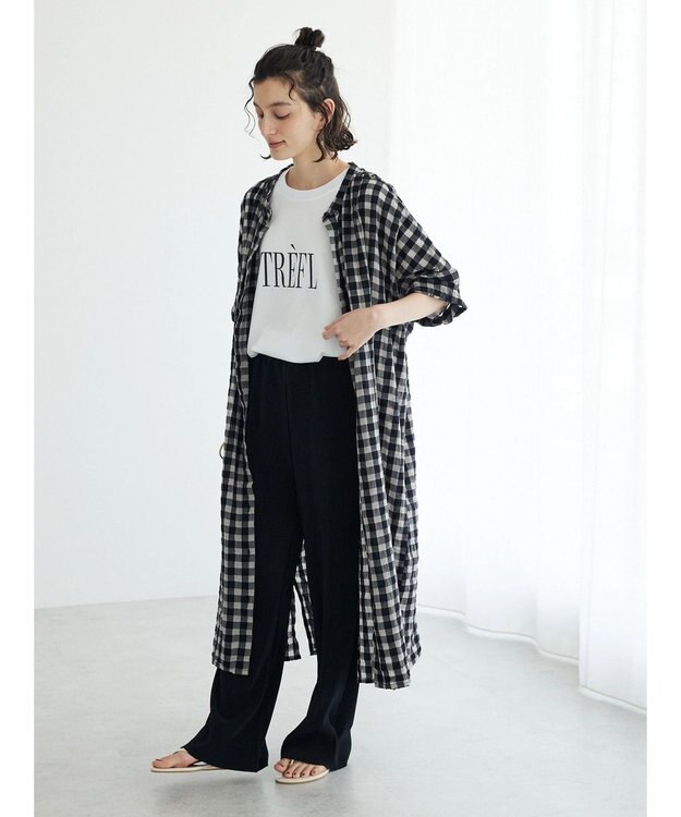 CRAFT STANDARD BOUTIQUE カットプリーツパンツ Black