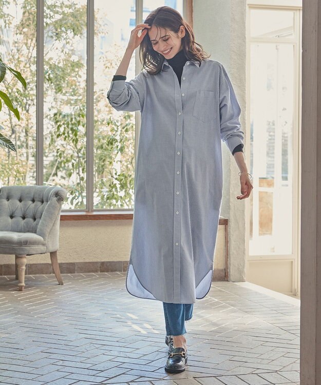 23区 S 【SLOW/一部店舗限定】シアーリブ タートルネックニット ブラック系