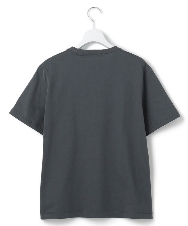 23区 L 【洗える】コンパクトヤーン スムース Tシャツ グレー系