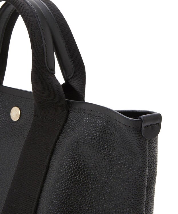 TOPKAPI 【Breath TOPKAPI】SCOTCH GRAIN スコッチグレイン ネオレザー ミニ トートバッグ ブラック