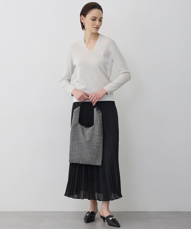 ICB 【新色追加・WEB限定カラーあり】2WAYエコバッグ ブラック×オフホワイトミックス系