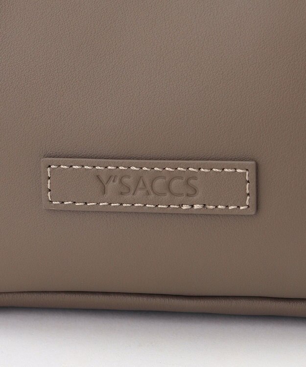 Y'SACCS カウレザー すっきり2wayミニトート グレージュ
