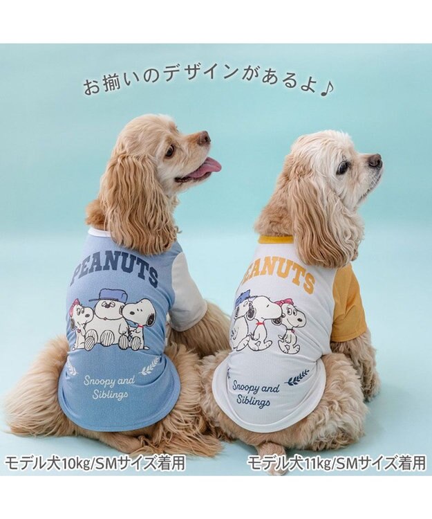 PET PARADISE スヌーピー ブラザー 接触冷感 Ｔシャツ 《ブルー》 中型犬 ブルー