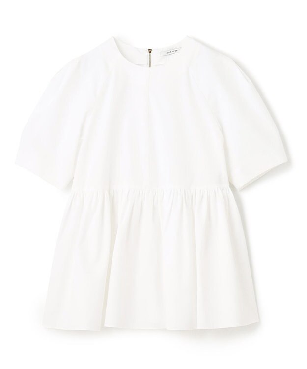 BEIGE， 【WEB限定】DIAMANT / ギャザーブラウス White