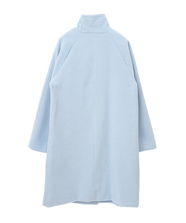 Green Parks スタンドロングコート Sax