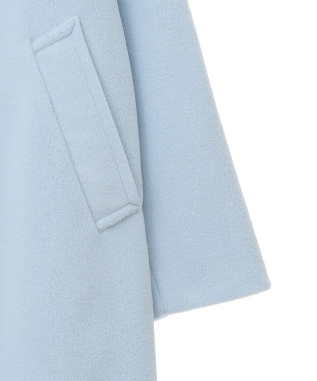 Green Parks スタンドロングコート Sax