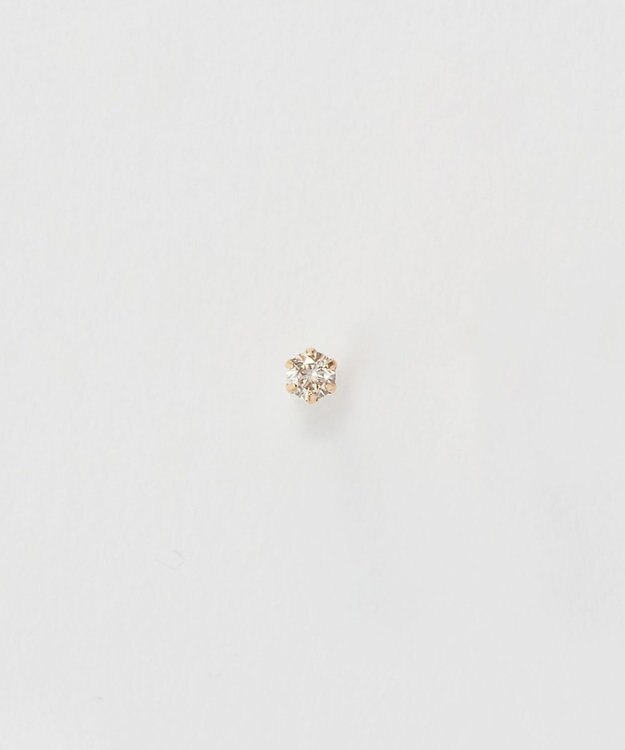 Phoebe 【K10】一粒ダイヤモンドピアス(片耳)　ゴールド ゴールド