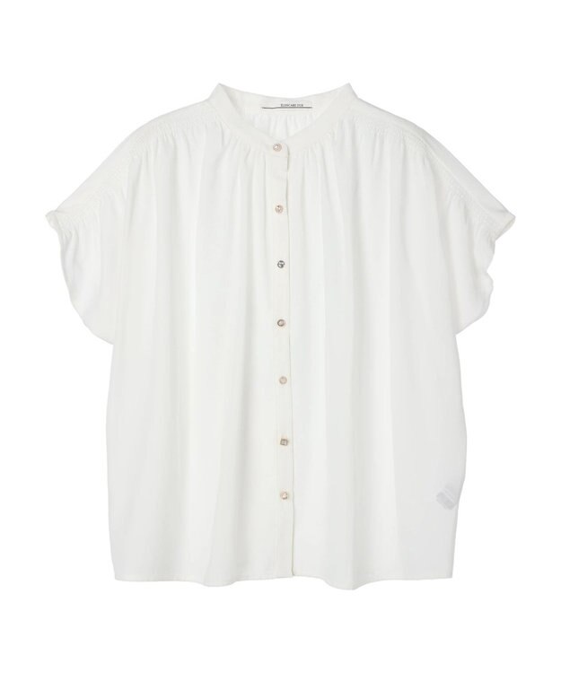 Green Parks ・ＥＬＥＮＣＡＲＥ　ＤＵＥ　イロイロ釦ドルマンブラウス Off White