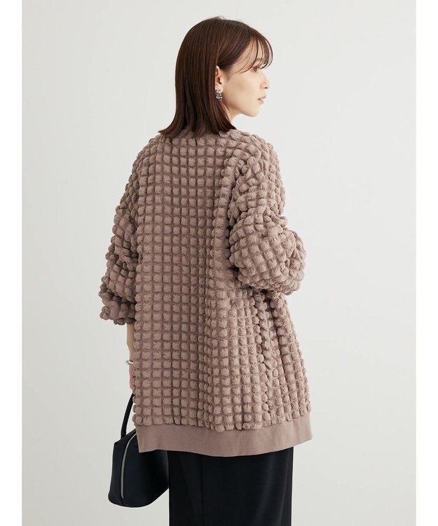 Green Parks ・ＲＡＹ　ＣＡＳＳＩＮ　ポップコーンカーディガン Gray Beige