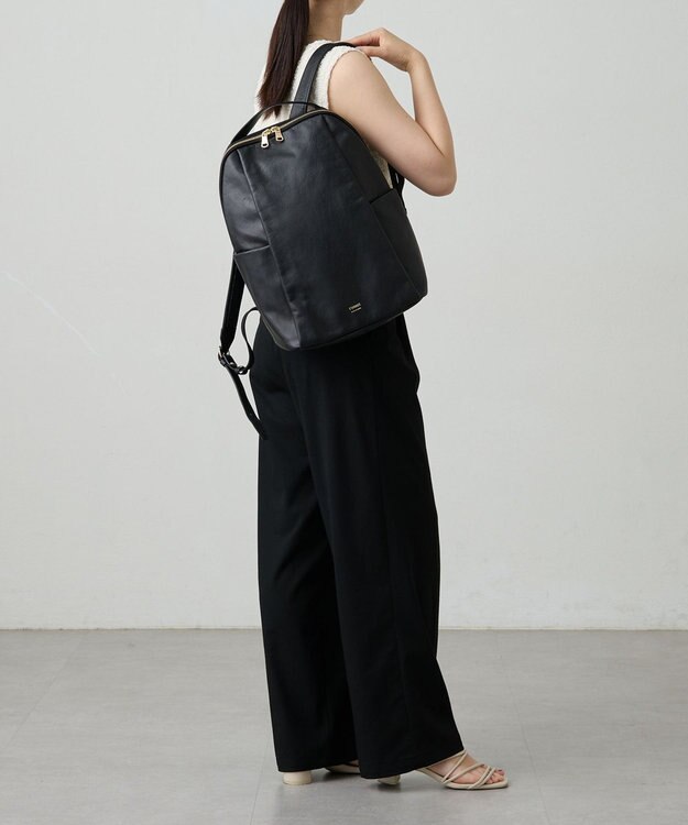 russet ＜背面メッシュ仕様＞レザーリュックサック(CE-1373) Black