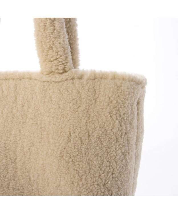 UNBILLION カシュカシュ cachecache / 目玉ポーチ付ファートート アイボリー