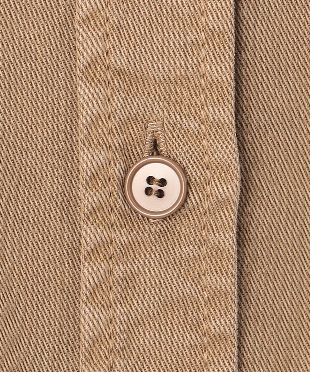 23区 L 【SLOW/一部店舗限定】ガーメントツイル 2WAY シャツ ベージュ系